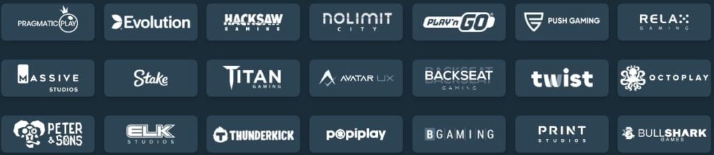 Principaux fournisseurs de machines à sous de Stake casino