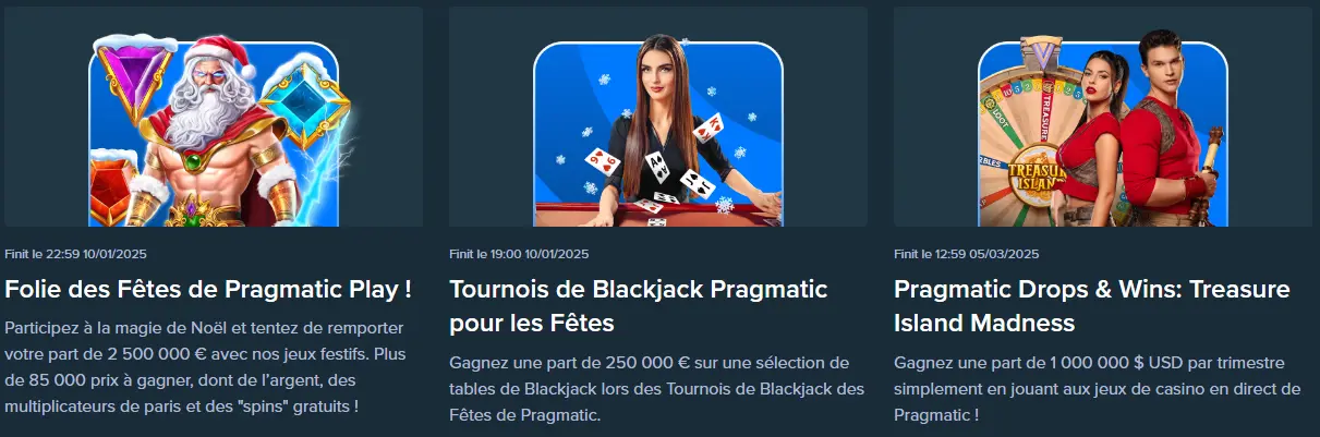Tournois de Blackjack Pragmatic pour les fêtes sur Stake Casino