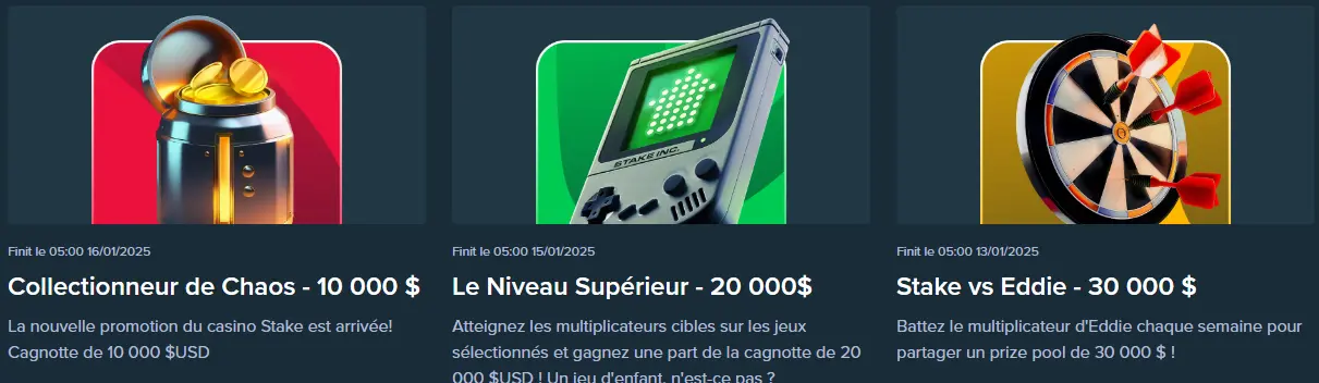Promotion Le Niveau Supérieur de Stake Casino